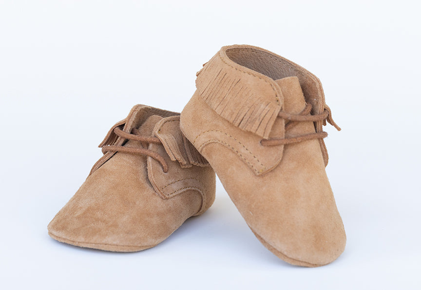 CHAYTON - Fringe Lace-Up Oxford - Chestnut