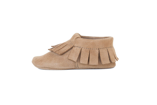 DAKOTA - Fringe Stretch Moccasin - Mustard