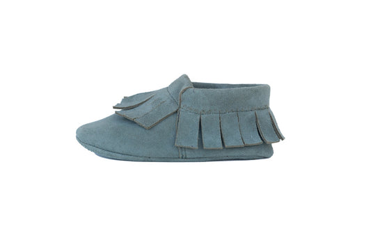 DAKOTA - Fringe Stretch Moccasin - Bottle Green