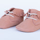 CHAYTON - Fringe Lace-Up Oxford - Misty Rose