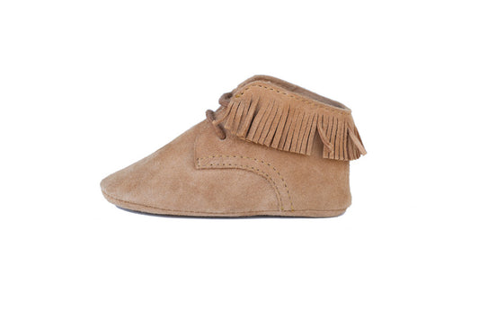 CHAYTON - Fringe Lace-Up Oxford - Chestnut
