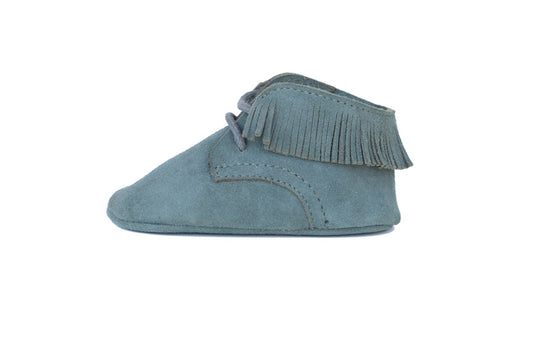 CHAYTON - Fringe Lace-Up Oxford - Bottle Green