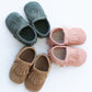 DAKOTA - Fringe Stretch Moccasin - Bottle Green