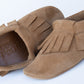 DAKOTA - Fringe Stretch Moccasin - Mustard