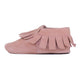 DAKOTA - Fringe Stretch Moccasin - Misty Rose